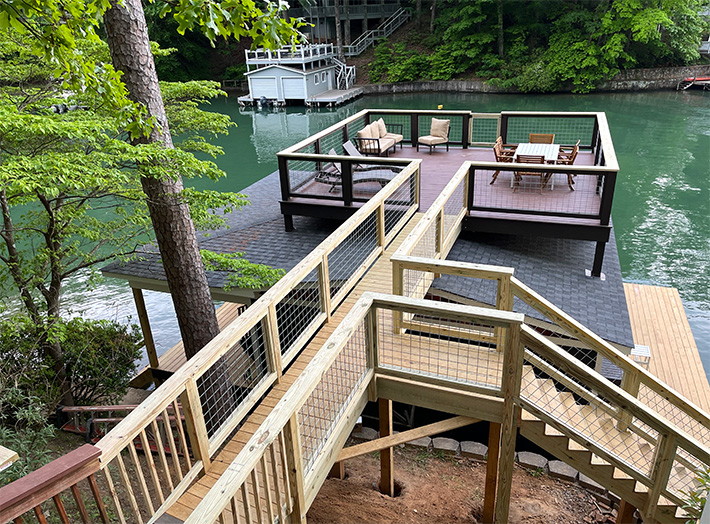 Lake Lure Boathouse deck